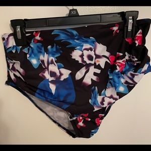 High waisted swim bottoms